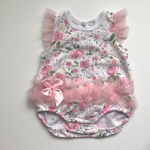 Baby Girl Floral Onesie